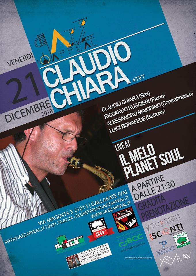 Claudio Chiara quartet Jazz Appeal