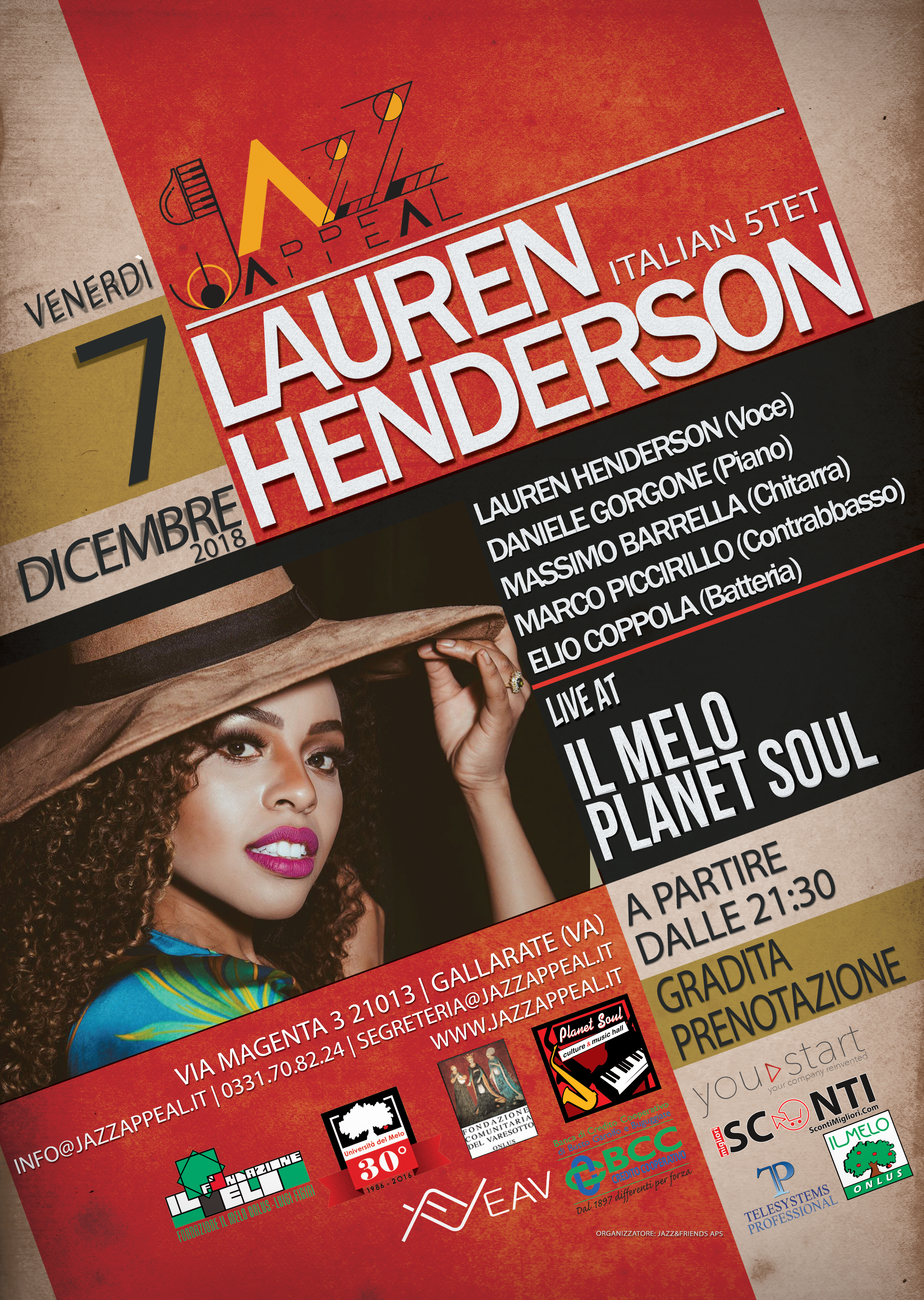 Lauren Henderson Jazz Appeal Gallarate