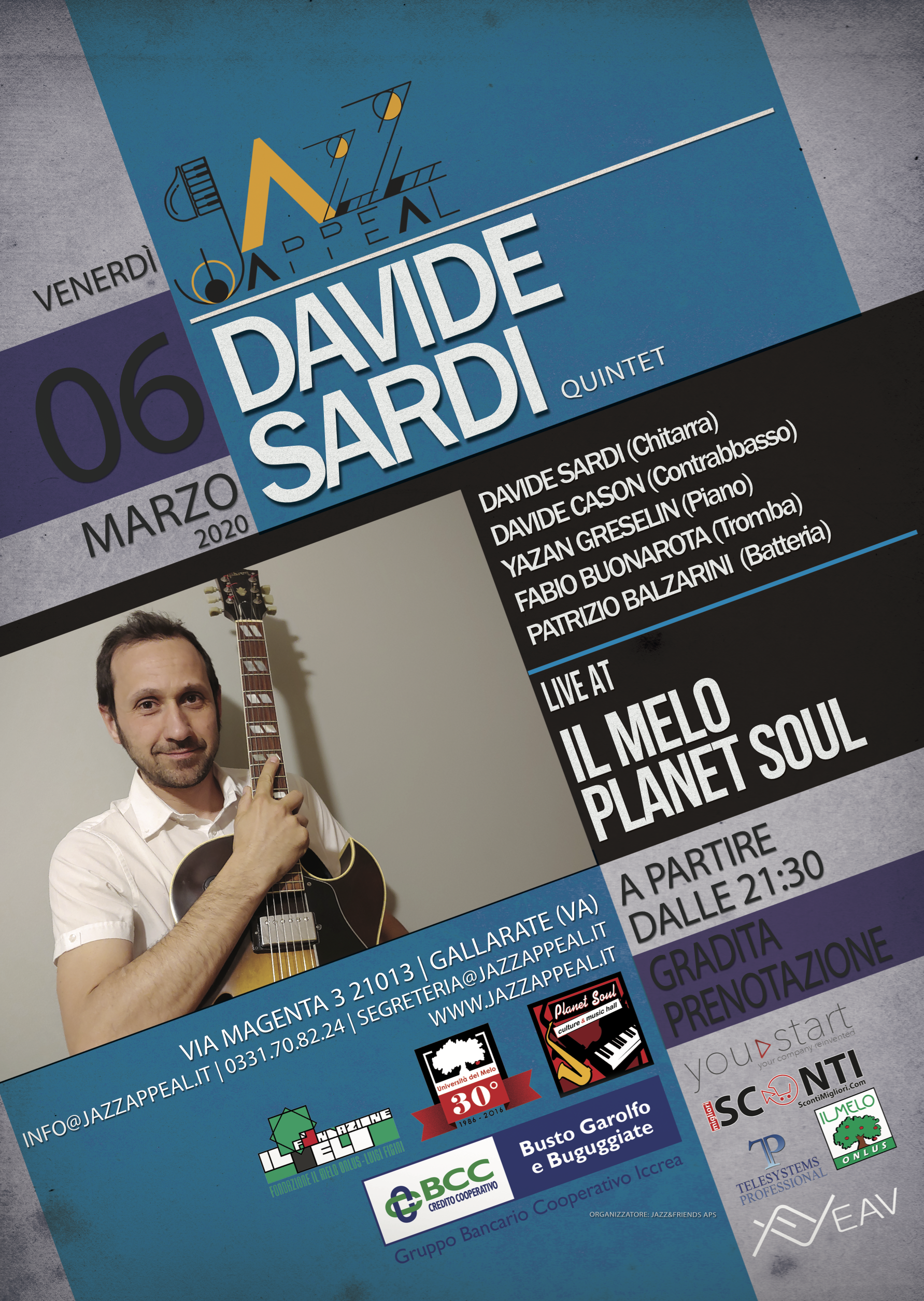 Davide Sardi Quintet Jazz Appeal