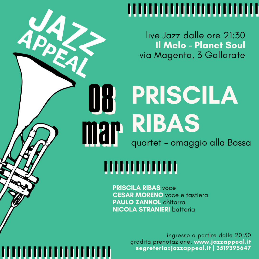 Priscila Ribas quartet Jazz Appeal